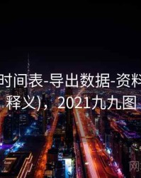 99图库-时间表-导出数据-资料库(字段释义)，2021九九图