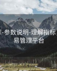 玖玖图库-参数说明-理解指标，玖玖交易管理平台
